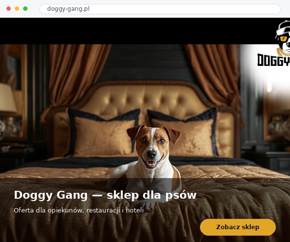 Strona internetowa Doggy Gang